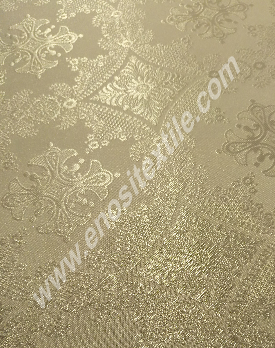 KL-001 White-Silver Brocade Fabrics